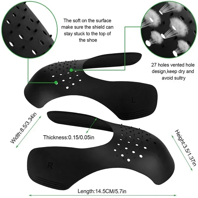 4 قطع واقي أحذية مضاد للتجاعيد - مراجعة Crease Protector Toe وسعره