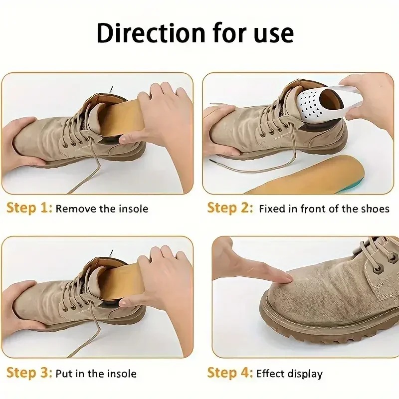 4 قطع واقي أحذية مضاد للتجاعيد - مراجعة Crease Protector Toe وسعره